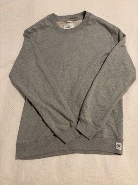 Reigning Champ Lightweight Terry Classic Crewneck Heather Grey Size Medium